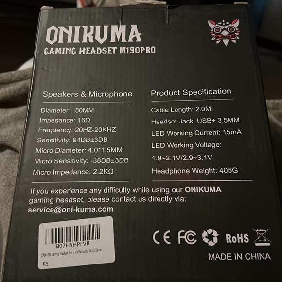 NIB- Onikuma Game Headset M190PRO - Picture 2 of 4